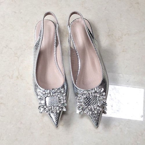 Silver ankle strap jewelled - ankle, strap,