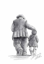 Alexander Millar original graphite drawing