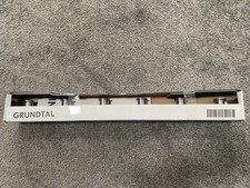 IKEA Grundtal Stainless Steel 6 Hook Over Door Hanger For Bathroom or Bedroom  