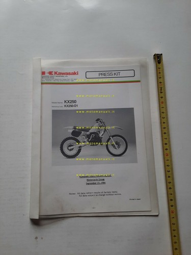 Kawasaki 250 80 printbook - kx,