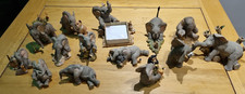 Tuskers Elephant Bundle Ornaments Collectables X 14 (Including Rare 90918 Henry)