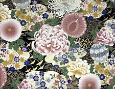 Chrysanthemums fabric