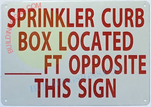 Sprinkler curb box - curb, located