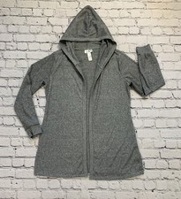 Just Be Womens Cardigan Gray