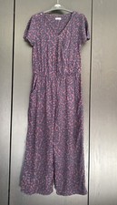 Next Girls Navy & Maroon Animal Print Playsuit/Jumpsuit Age 10 Years
