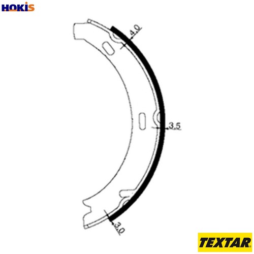 Brake shoe set parking - brake,