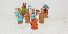 Beatrix Potter Peter Rabbit Mini Figures X 10 FW & Co  *Read Description*