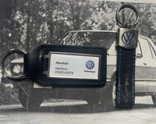 Two Genuine Volkswagen Keyrings Keychain Golf Passat Polo Tiguan Touareg VW A1
