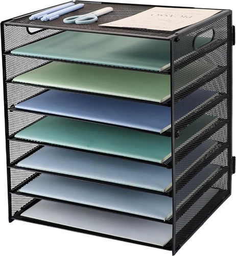 Paper letter tray with handle - tray,