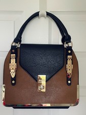 Dune London Alexandra Tryzna Medium Handbag With Brass Buckles