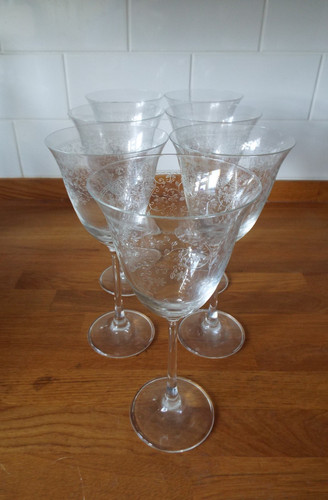 Laura ashley etched wine - laura,
