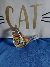 Glass Bird Paperweight -