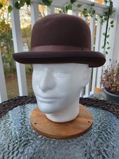 Vintage Sz.7 Brown Bowler -