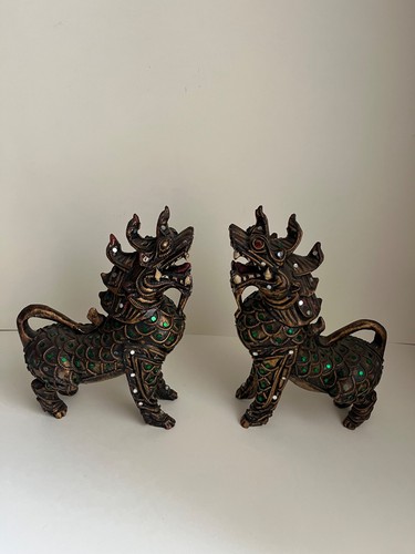 Pair vintage burmese - of,