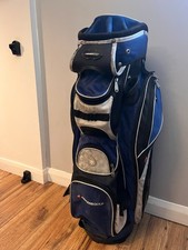 Adams golf cart bag 14 way divider. blue and black