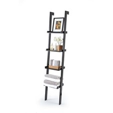 **CLEARANCE** Sennen Ladder Four Shelf in Black   NEW + REPACKAGED