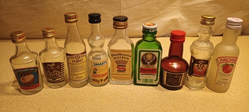 Miniature empty bottles - miniature, 9