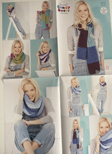Ladies 4 textured scarf +