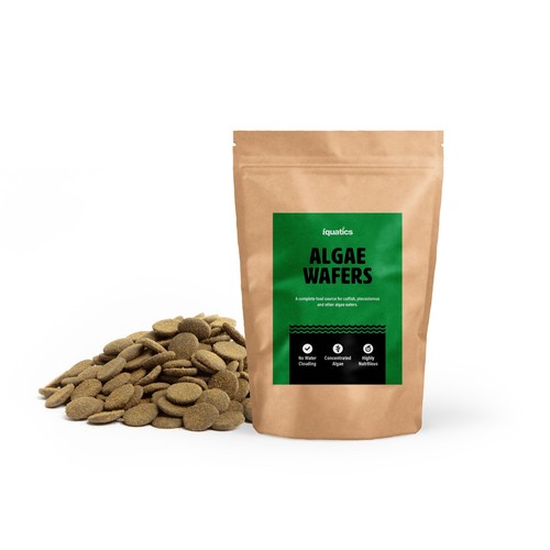 Iquatics algae wafers - algae, fish