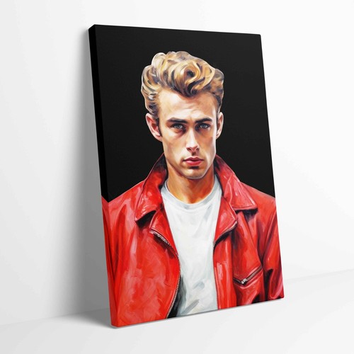 James dean portrait stretched - james,