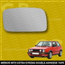 For Volkswagen Golf mk2 wing mirror glass 87-92 Right Driver side Spherical