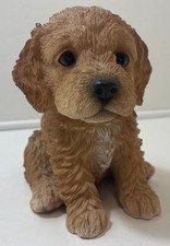 Golden Labrador Puppy Figurine Brown Decorative Collectible
