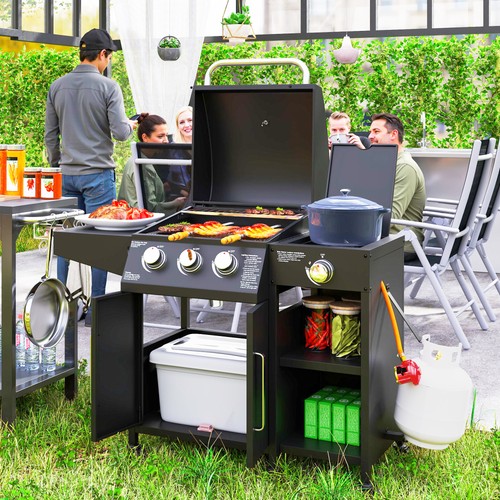 Burner gas bbq grill - 3+1,