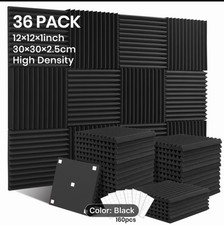 36 Black Acoustic Foam