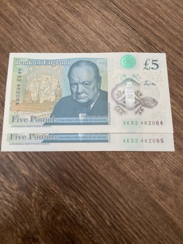 Ak52 consecutive serial - £5, x2