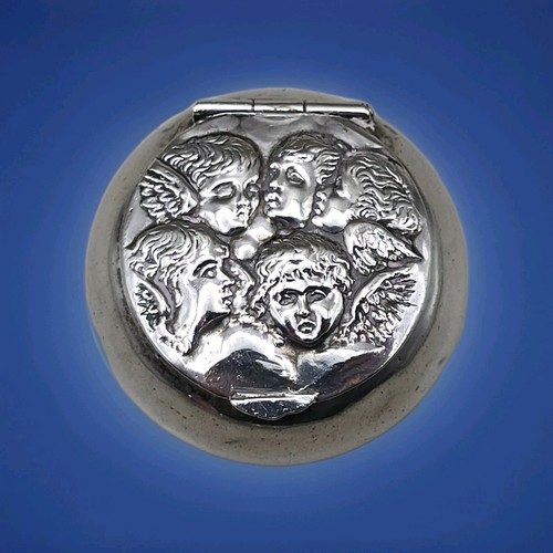Antique sterling silver cherub - antique,