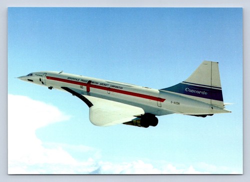 Concorde aircraft postcard - aircraft,