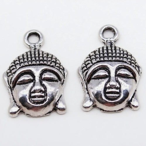 100x tibetan silver - silver, large