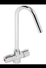 Deva Converse Mono Mixer Kitchen Tap Chrome 1/4 Turn Ceramic Valve