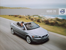2010 VOLVO C70 CONVERTIBLE car sales brochure price list & specs from the UK