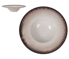 Box of 2 BARX BARY Risotto pasta plates 28cm Stoneware