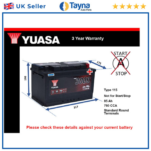 Battery fits chrysler - battery, voyager