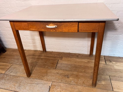 Mid century formica table with - century,