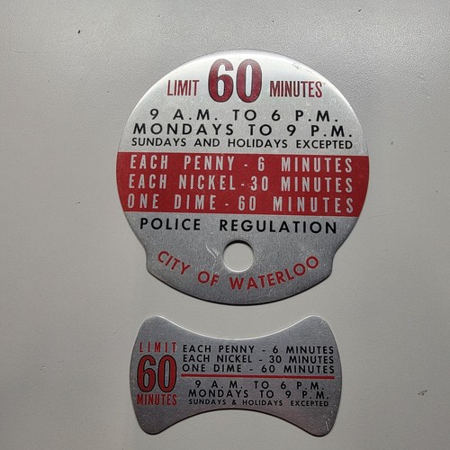 New park meter time plate - new,