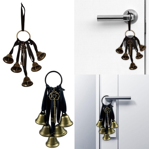Vintage iron witch bell string - bell,