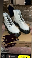 White Dr Martens Size 7 Worn
