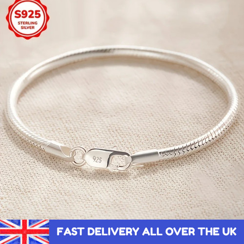 925 sterling silver 3mm - 925, snake