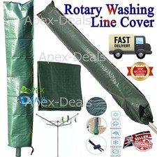 Heavy Duty Waterproof Rotary Washing Line Cover Clothes Airer Garden Parasol New