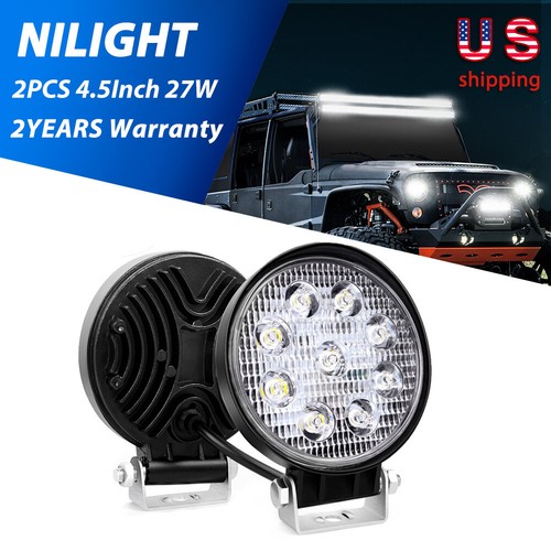 27w 2pcs round - 2pcs, led