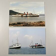 Waverley Paddle & Balmoral Steamer Boats Greeting Cards x2 Bundle Sailing