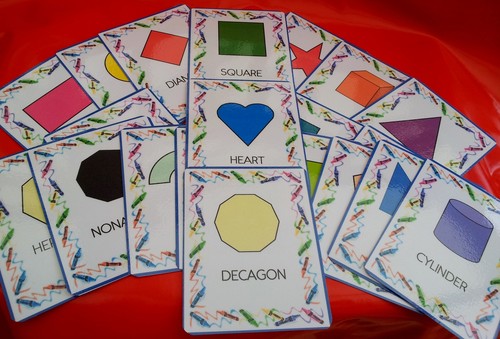 Shapes flash cards - shapes,