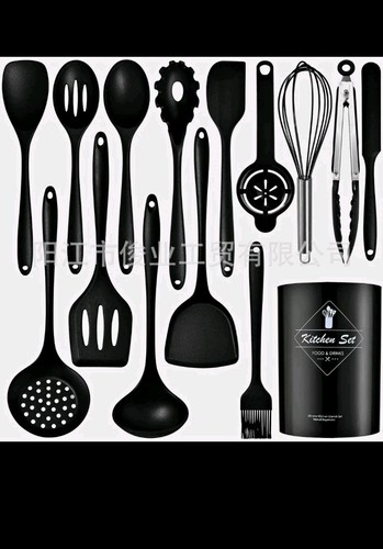 15pc black heat resistant - 15pc,