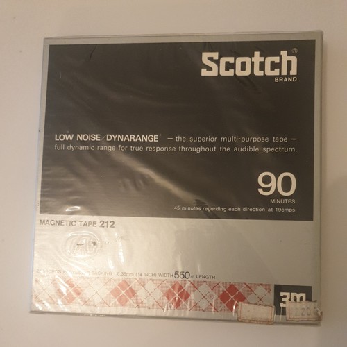 Sealed vintage recording tape - sealed,