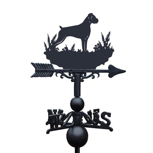 Cast iron boxer dog - cast,