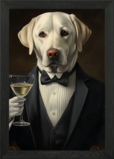 Labrador Retrievers dog Framed