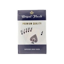 Royal Flush Playing Cards Premium Quality Superior Linen Finish Blue Bridge Size